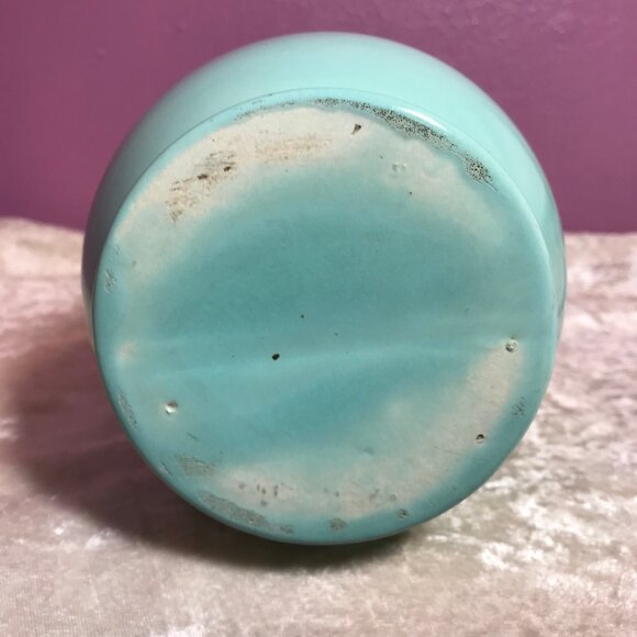 Vintage Light Robin Blue MCM Mid-Century Modern Vase GUC Retro Home Decor Style - Picture 6 of 6
